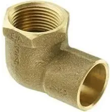 Codo adaptador hembra cobre 1