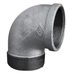 Codo calle galvanizado 3 x 90 g92