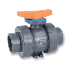 Valvula de bola doble union de pvc 2 hayward