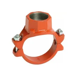 Tee mecanica con salida roscada 1 1/2 x 1/2 victaulic