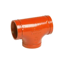 Tee ranurada recta firelock de 2 1/2 victaulic