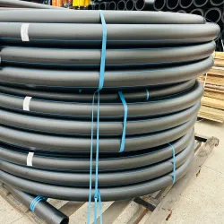 Tuberia hdpe 4710 agua/riego 2  diametro ips sdr 11 negro linea azul (rollo de 150 metros c/u)