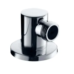 Codo con platillo de metal para salida de ducha