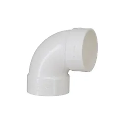 Codo de pvc sanitario liviano 1 1/2 x 90 calibre 41