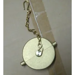 Tapon de bronce de 2 1/2 con cadena hembra para llave de angulo nst