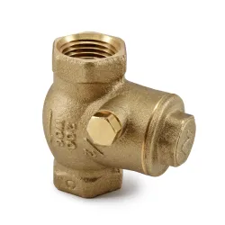 Válvula de retención horizontal de 1/2 bronce agua potable