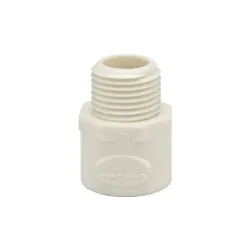 Adapter macho de pvc 1 1/4  para agua potable calibre 40