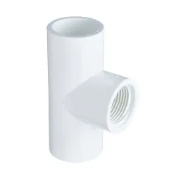 Tee adapter pvc de 3/4 para agua potable calibre 40