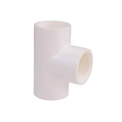 Tee adapter pvc de 1 1/4 para agua potable calibre 40