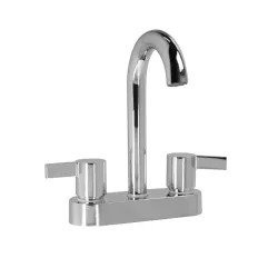 Llave bar lever palito cromada cuello alto minoa