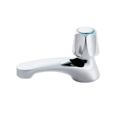 Llave de lavamanos sencilla manubrio redondo acabado cromado pfister