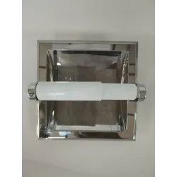 Porta papel de empotrar acabado cromado