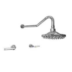 Llave de baño doble de palito con regadera