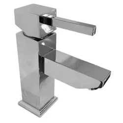 Llave lavamano baja monomando 1 hueco diseño cuadrado 4901d19