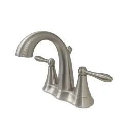 Llave de lavamanos satinada modelo uf45313