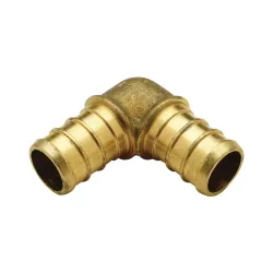 Codo de 1 x 90 brass pex para agua potable zurn