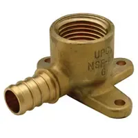 Codo con rosca de 1/2 brass pex zurn