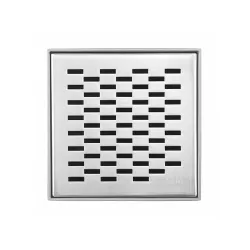 Parrilla cuadrada 4x4 acabado satinado qm