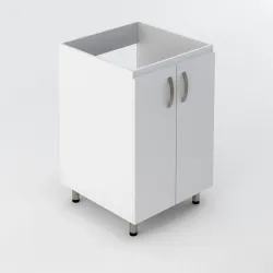 Mueble para tina de lavar color blanco tamaño 50x50 firplak (tina de lavar se vende por separado)