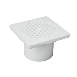 Parrilla cuadrada de pvc anticucaracha de 2  ta 8 x 8 x 2