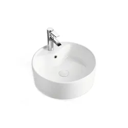 Lavamanos ceramico acabado blanco de sobreponer ceramico