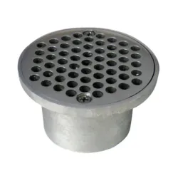 Parrilla de aluminio anticucaracha ta de 3x2- al redonda con salida de 2