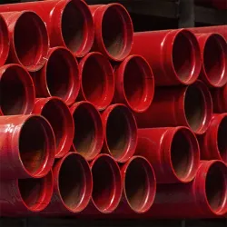 Tuberia roja de 11/4 ul fm ranurada calibre 10  a795