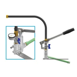 Bomba manual compacta para prueba hidrostática 400 psi helbert