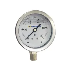 Reloj de presion con glicerina de 1/4 0-100 psi 2 helbert