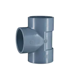 Tee cpvc de 4 lisa para agua caliente