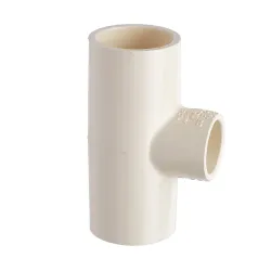 Tee cpvc de 3/4 x 1/2 lisa para agua caliente