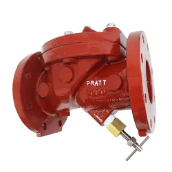 Valvula de retencion horizontal de 4 brida para agua servida