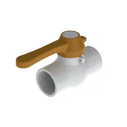 Valvula de bola 3/4 lisa manija larga pcp