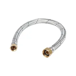 Tubo abasto (manguera) para calentador de acero inoxidable 1/2 x 3/4 coflex