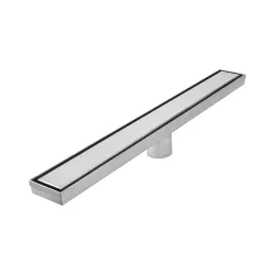 Parrilla lineal modelo bay de 24 pulgadas satinada qm