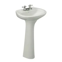 Lavamano blanco con pedestal modelo roma fv e213-bl