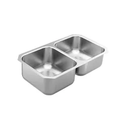 Fregador doble under tamaño 18x31x8 moen