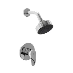 Llave de baño con regadera completa cromado modelo iguazú fv