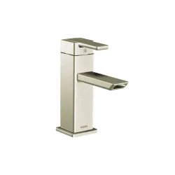 Llave de lavamanos monomando baja 90 degree acabado satinado moen