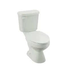 Inodoro elongado arezzo blanco con balancin  y asiento e-154