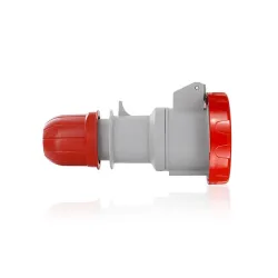 Conector plug grado industrial tipo pin 16 amperios 415 voltios 3 polos 4 hilos c6