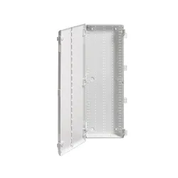 Panel o caja plastica blanca con tapa de 42 pulg para centro de cableado residencial