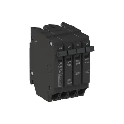 Breaker quad 15 amp 1polo, 30 amp 2polos, 15 amp 1polo 120/240 voltios thqlq153015