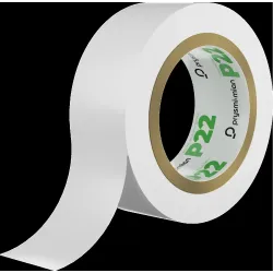 Tape cinta color blanco 33 pies - 10 metros  prysmian  p22