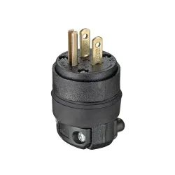 Plug macho aereo caucho 3 huecos 15 amperios 2 polos 125 voltios