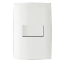 Interruptor/Switch sencillo con placa 10 amperios linea cien acabado blanco