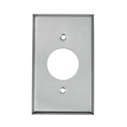 Tapa para tomacorriente sencillo inoxidable issa