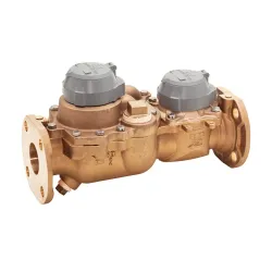 Medidor agua compuesto 3 bronce brida badger