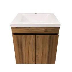 Mueble basico elevado sin manija color sikuani 48x43 con lavamanos siena