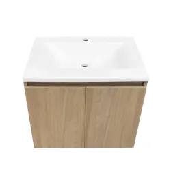 Mueble basico elevado sin manija soder 63x48 con lavamano trentino